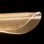 Люстра линейная с прозрачным волнообразным плафоном Wave Line варинант исполнения - 7 | Loft Concept в Ростове-на-Дону