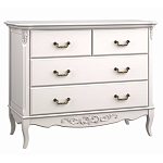 Комод белый из массива бука в стиле прованс White Provence варинант исполнения - 2 | Loft Concept в Ростове-на-Дону