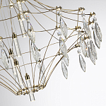 Люстра подвесная из металла с прозрачными подвесками из хрусталя Quasar 93 варинант исполнения - 3 | Loft Concept в Ростове-на-Дону