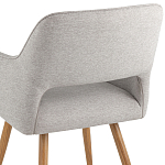 Стул в рогожке серого цвета NEASAN STOOL варинант исполнения - 6 | Loft Concept в Ростове-на-Дону