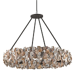 Люстра круглая с абажуром из устричных раковин Sea Ravens варинант исполнения - 2 | Loft Concept в Ростове-на-Дону