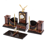 Настольный письменный набор из лемезита и змеевика с декором в виде Орла в подарочной упаковке Successful Leader варинант исполнения - 2 | Loft Concept в Ростове-на-Дону