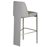 Стул барный серый с обивкой из экокожи Special Support варинант исполнения - 2 | Loft Concept в Ростове-на-Дону