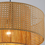 Подвесной светильник с абажуром из плтеного бамбука Light Inside the Cell варинант исполнения - 6 | Loft Concept в Ростове-на-Дону