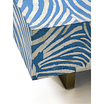 Кофейный стол Kenya Coffee Table Bone Inlay ZEBRA blue варинант исполнения - 3 | Loft Concept в Ростове-на-Дону