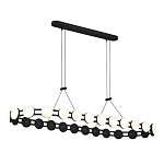 Люстра овальная с круглыми светодиодными источниками света Maxine Light варинант исполнения - 7 | Loft Concept в Ростове-на-Дону