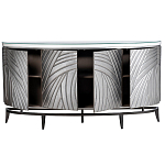 Комод фактурный серебристый с дверцами Silver Chest of Drawers варинант исполнения - 2 | Loft Concept в Ростове-на-Дону