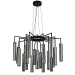 Люстра со стеклянными цилиндрическими плафонами Luminous Cylinders Smoky варинант исполнения - 4 | Loft Concept в Ростове-на-Дону