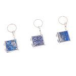 Зеркало брелок складное двухстороннее из натурального камня Лазурит Stone Mirrors варинант исполнения - 8 | Loft Concept в Ростове-на-Дону