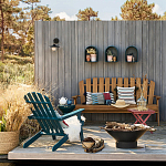 Садовая скамья из массива акации Ruth Wooden Bench варинант исполнения - 2 | Loft Concept в Ростове-на-Дону