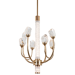 Люстра с декором в виде кристаллов из хрусталя Kenneth Crystal Stone Chandelier 8 варинант исполнения - 1 | Loft Concept в Ростове-на-Дону