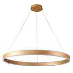 Люстра подвесная светодионая кольцевая золотого цвета Ring Horizontal варинант исполнения - 1 | Loft Concept в Ростове-на-Дону