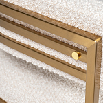 Стул букле бежевый с каркасом цвета матовое золото Tactility варинант исполнения - 3 | Loft Concept в Ростове-на-Дону