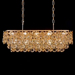 Люстра овальная каскадная с подвесками в форме колец Galaxy of Light варинант исполнения - 2 | Loft Concept в Ростове-на-Дону