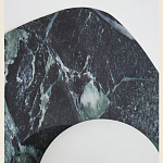 Бра с каменным основанием и плафоном из стекла в форме шара Shaw Marble Lighting варинант исполнения - 3 | Loft Concept в Ростове-на-Дону