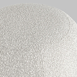 Пуф в ткани букле молочного цвета Pikelet варинант исполнения - 5 | Loft Concept в Ростове-на-Дону