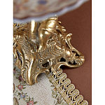 Чаша с цветочным орнаментом на ножке в виде бронзового ангела Eden Garden варинант исполнения - 10 | Loft Concept в Ростове-на-Дону