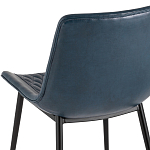 Стул с обивкой из экокожи темно-синего цвета RHOMBUSES UPHOLSTERY варинант исполнения - 7 | Loft Concept в Ростове-на-Дону