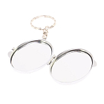 Зеркало брелок складное двухстороннее из натурального камня Родонит Stone Mirrors варинант исполнения - 2 | Loft Concept в Ростове-на-Дону