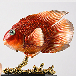 Статуэтка декоративная Рыбка-попугай Inhabitants of the Seas варинант исполнения - 5 | Loft Concept в Ростове-на-Дону