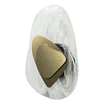 Бра овальное из стекла с золотым элементом Flow Texture  варинант исполнения - 2 | Loft Concept в Ростове-на-Дону