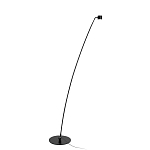 Торшер с изогнутой черной металлической стойкой и цилиндрическим плафоном Davide Groppi варинант исполнения - 8 | Loft Concept в Ростове-на-Дону