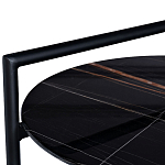 Стол журнальный круглый черный с полкой Inherence варинант исполнения - 2 | Loft Concept в Ростове-на-Дону