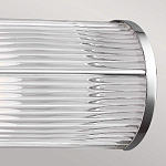 Бра для ванных комнат горизонтальное с 2-мя прозрачными рифлеными цилиндрическими плафонами Feiss варинант исполнения - 4 | Loft Concept в Ростове-на-Дону