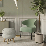 Современное мягкое кресло на металлических ножках Rakush Pistachio варинант исполнения - 8 | Loft Concept в Ростове-на-Дону