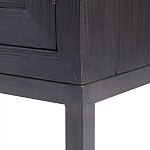 Тумба черная из дерева двухдверная Geometric Double Door Nightstand варинант исполнения - 3 | Loft Concept в Ростове-на-Дону