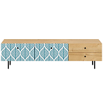 Длинная ТВ-тумба с принтом на ящиках Elise TV Stand варинант исполнения - 9 | Loft Concept в Ростове-на-Дону