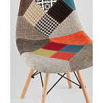 Пластиковый стул на ножках из массива бука Eames Пэчворк варинант исполнения - 2 | Loft Concept в Ростове-на-Дону