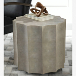 Приставной стол бежевый Stingray Skin Table кожа варинант исполнения - 1 | Loft Concept в Ростове-на-Дону