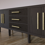 Большая VT-тумба Primo шпон темный орех варинант исполнения - 4 | Loft Concept в Ростове-на-Дону