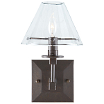 Бра с прозрачным стеклянным абажуром в форме конуса Bartolomeo Bronze варинант исполнения - 2 | Loft Concept в Ростове-на-Дону