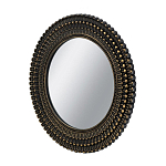 Зеркало круглое с текстурированным дизайном рамы Helios варинант исполнения - 2 | Loft Concept в Ростове-на-Дону