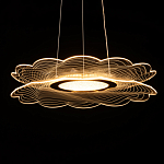 Люстра с прозрачным волнистым плафоном в форме цветка Ethereal Bloom варинант исполнения - 7 | Loft Concept в Ростове-на-Дону