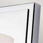 Бра для ванных комнат с белым цилиндрическим плафоном на прямоугольном основании цвета хром Feiss варинант исполнения - 2 | Loft Concept в Ростове-на-Дону