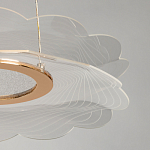 Люстра с прозрачным волнистым плафоном в форме цветка Ethereal Bloom варинант исполнения - 10 | Loft Concept в Ростове-на-Дону