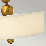 Люстра подвесная с белым тканевым цилиндрическим абажуром и декоративными шарами Hinkley варинант исполнения - 11 | Loft Concept в Ростове-на-Дону