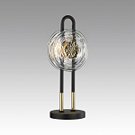 Настольная лампа с черным основанием и золотистым декором Bruno варинант исполнения - 3 | Loft Concept в Ростове-на-Дону