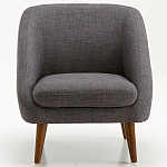 Кресло серое Pauley Grey Armchair варинант исполнения - 3 | Loft Concept в Ростове-на-Дону