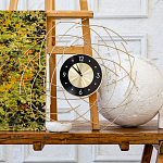 Часы настенные из металла с чёрным циферблатом Current Time варинант исполнения - 4 | Loft Concept в Ростове-на-Дону