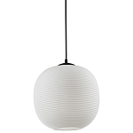 Подвесной светильник со стеклянным рельефным плафоном белый Perforated Glass 25 варинант исполнения - 1 | Loft Concept в Ростове-на-Дону