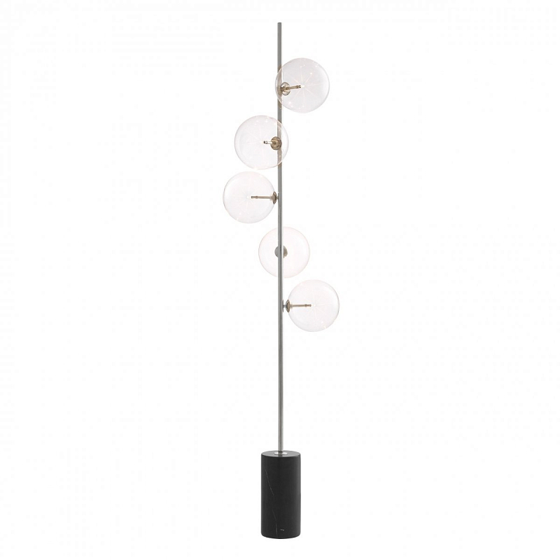  Eichholtz Floor Lamp Tempo Nickel      Nero  -- | Loft Concept 