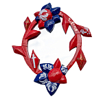 Зеркало овальное Love God варинант исполнения - 1 | Loft Concept в Ростове-на-Дону