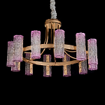 Люстра круглая с текстурными цилиндрическими плафонами Glimpse варинант исполнения - 2 | Loft Concept в Ростове-на-Дону