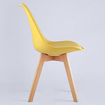 Стул с основой из пластика и мягким сиденьем Arvika Yellow варинант исполнения - 3 | Loft Concept в Ростове-на-Дону
