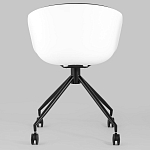 Офисное кресло из пластика с мягким сиденьем Eggshell Black варинант исполнения - 5 | Loft Concept в Ростове-на-Дону