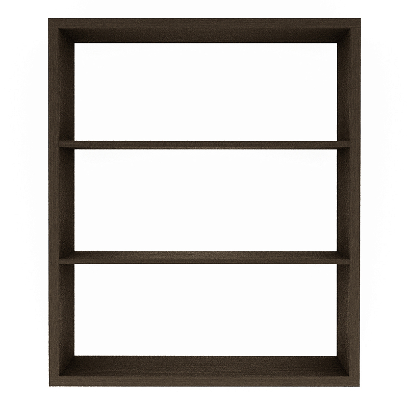 Полка-модуль для книг Primo длина 110 Темный дуб Древесина Черный в Ростове-на-Дону | Loft Concept 